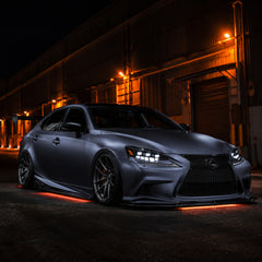 2014-2016 Lexus IS250 / IS200t / IS300 / IS350 LED Triple Projector Headlights — sequential satin blue night