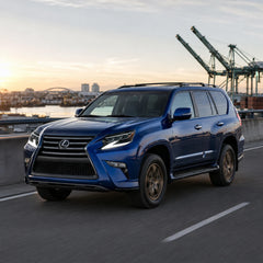 2014-2019 Lexus GX460 LED Triple Projector Headlights Assembly — driving with drl on — H-GX460-14