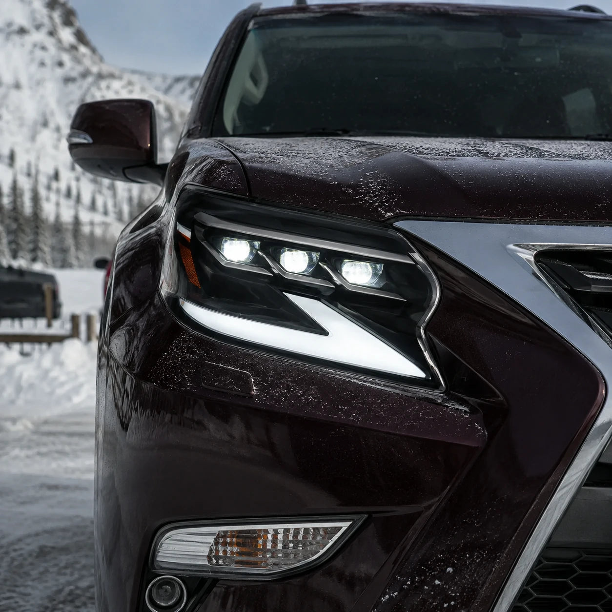 2014-2019 Lexus GX460 LED Triple Projector Headlights Assembly — light in  snow show — H-GX460-14