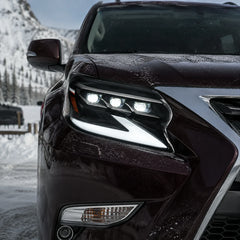 2014-2019 Lexus GX460 LED Triple Projector Headlights Assembly — light in  snow show — H-GX460-14