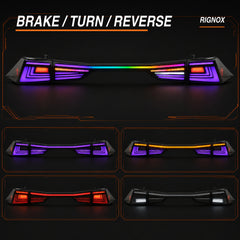 2014-2020 Lexus IS250/IS350/ISF Sequential LED Tail Lights — RGB brake turn reverse - T-IS14-SRGB
