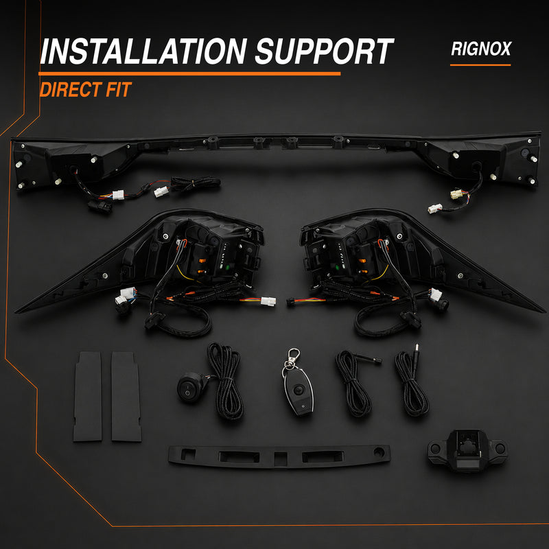 2014-2020 Lexus IS250/IS350/ISF Sequential LED Tail Lights — RGB installation support - T-IS14-SRGB