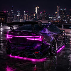2014-2020 Lexus IS250/IS350/ISF Sequential LED Tail Lights — RGB magenta social night - T-IS14-SRGB