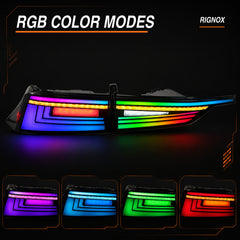 2014-2020 Lexus IS250/IS350/ISF Sequential LED Tail Lights — RGB rgbcolors - T-IS14-SRGB