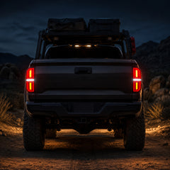 2014-2021 Toyota Tundra Sequential LED Tail Lights — smoke white night rear signature — T-TUN14