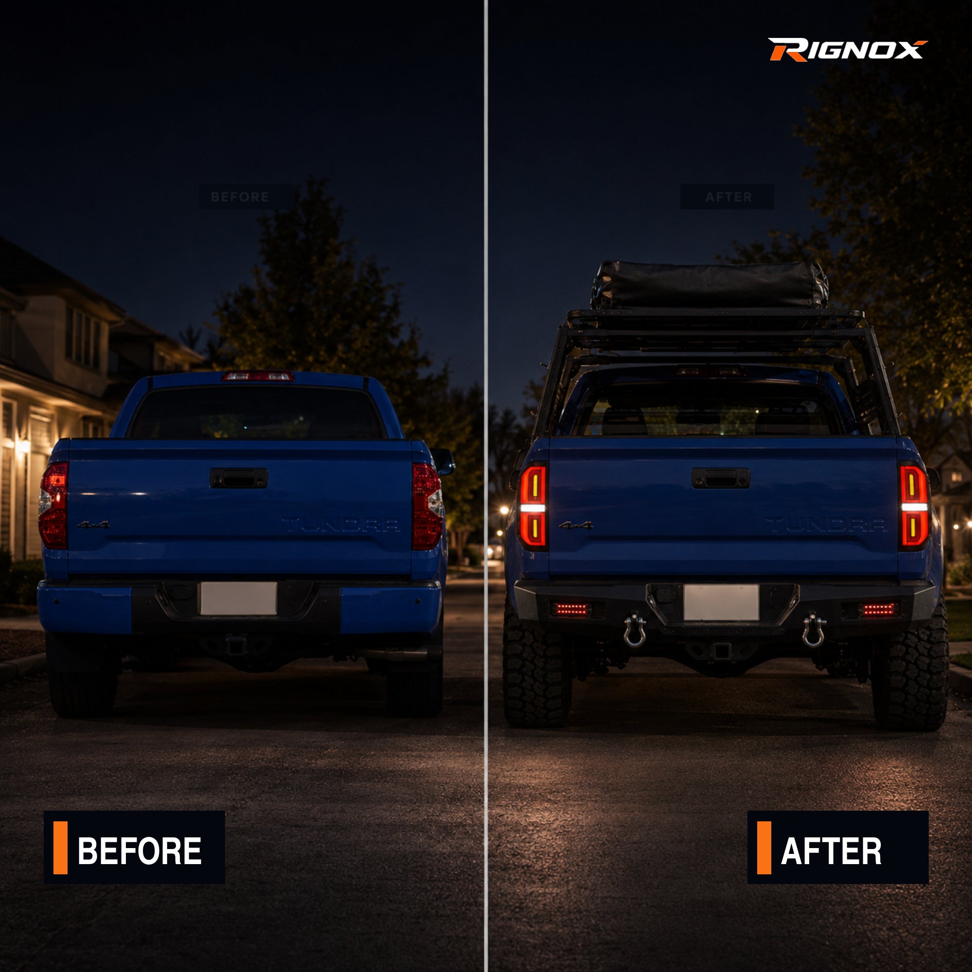 2014-2021 Toyota Tundra LED Tail Lights | Smoke White, Sequential Turn Signal