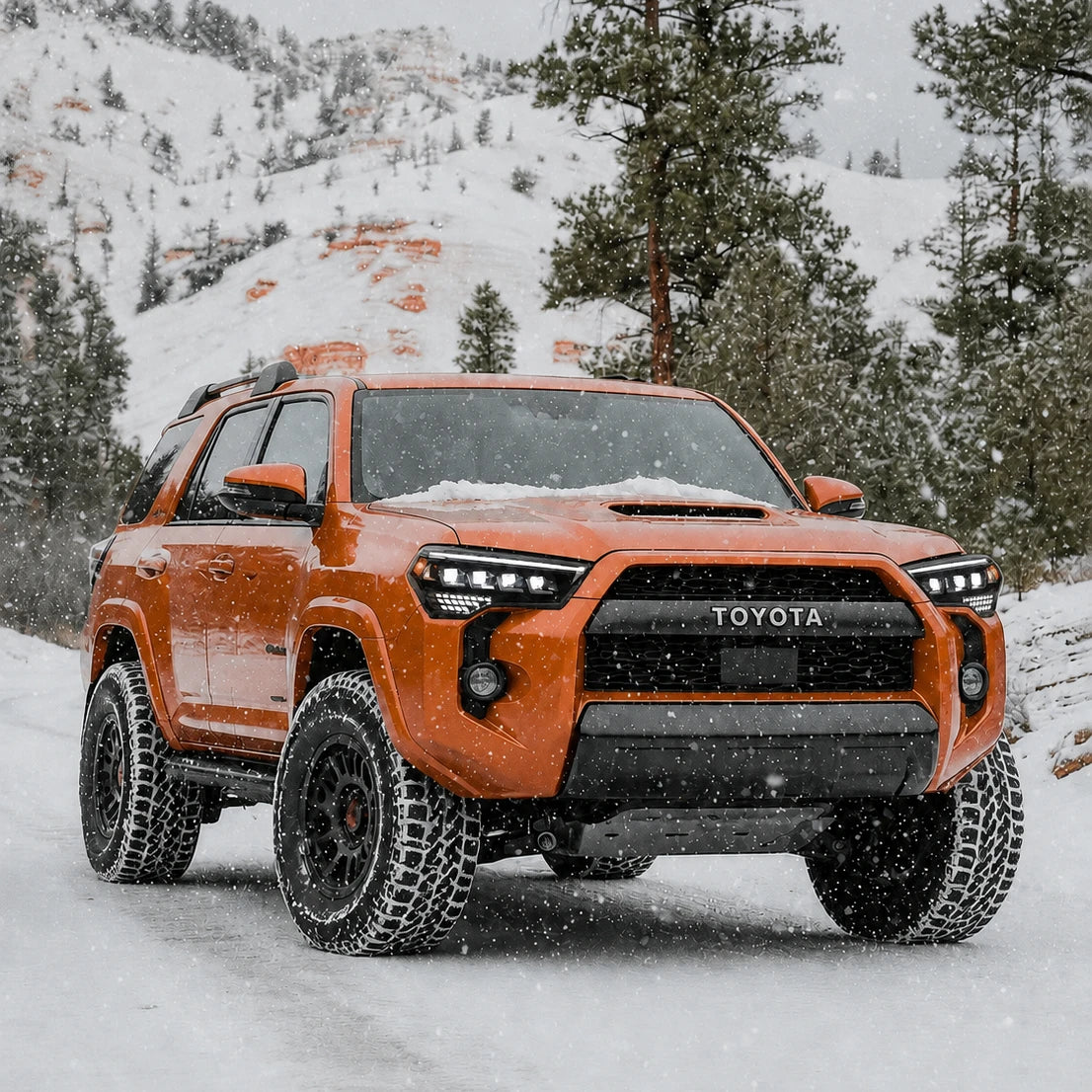 2014-2024 Toyota 4Runner LED Projector Headlights Assembly — confidence in winter 2 — H-4RN14-4P