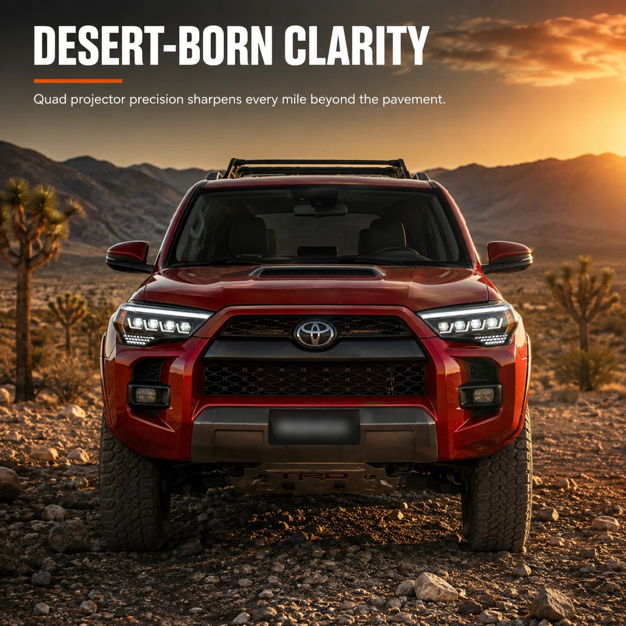 2014-2024 Toyota 4Runner LED Projector Headlights Assembly — desert-born clarity — H-4RN14-4P