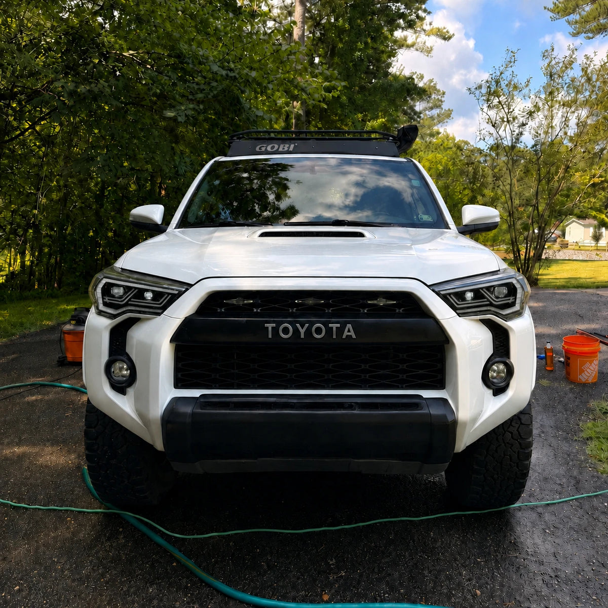 2014-2024 Toyota 4Runner LED Dual Projector Headlights — parking front — H-4RN14