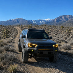 2014-2024 Toyota 4Runner LED Dual Projector Headlights — driving in desert — H-4RN14-3P