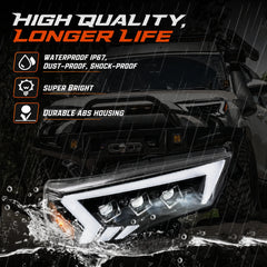 2014-2024 Toyota 4Runner LED Dual Projector Headlights — high quality — H-4RN14-3P