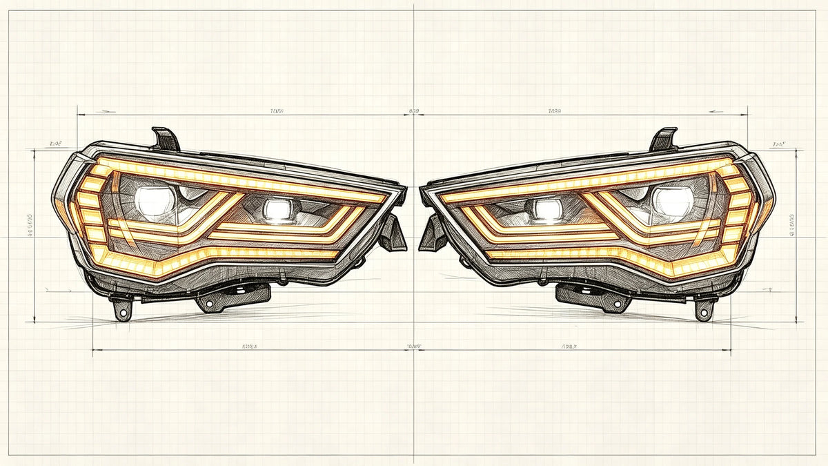 2014-2024 Toyota 4Runner LED Projector Headlights Assembly