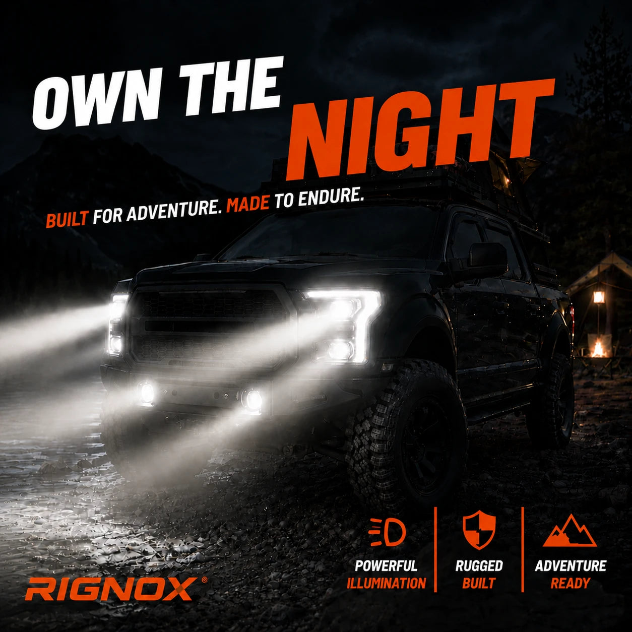 2015-2017 Ford F-150 LED Dual Projector Headlights — own the night — H-F150-15