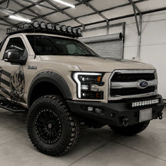2015-2017 Ford F-150 LED Dual Projector Headlights — parking in garage — H-F150-15