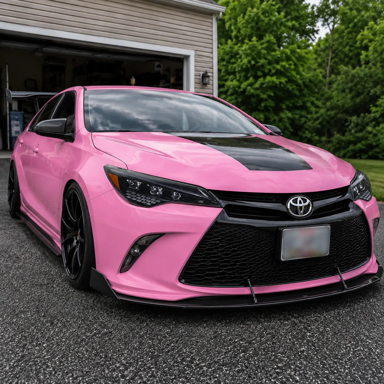 2015-2017 Toyota Camry LED Triple Projector Headlights Assembly — house front parking light-off — H-CAM15-A