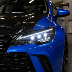 2015-2017 Toyota Camry LED Triple Projector Headlights Assembly — light-on garage look — H-CAM15-A