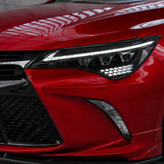 2015-2017 Toyota Camry LED Triple Projector Headlights Assembly — clear close-up look — H-CAM15-CW