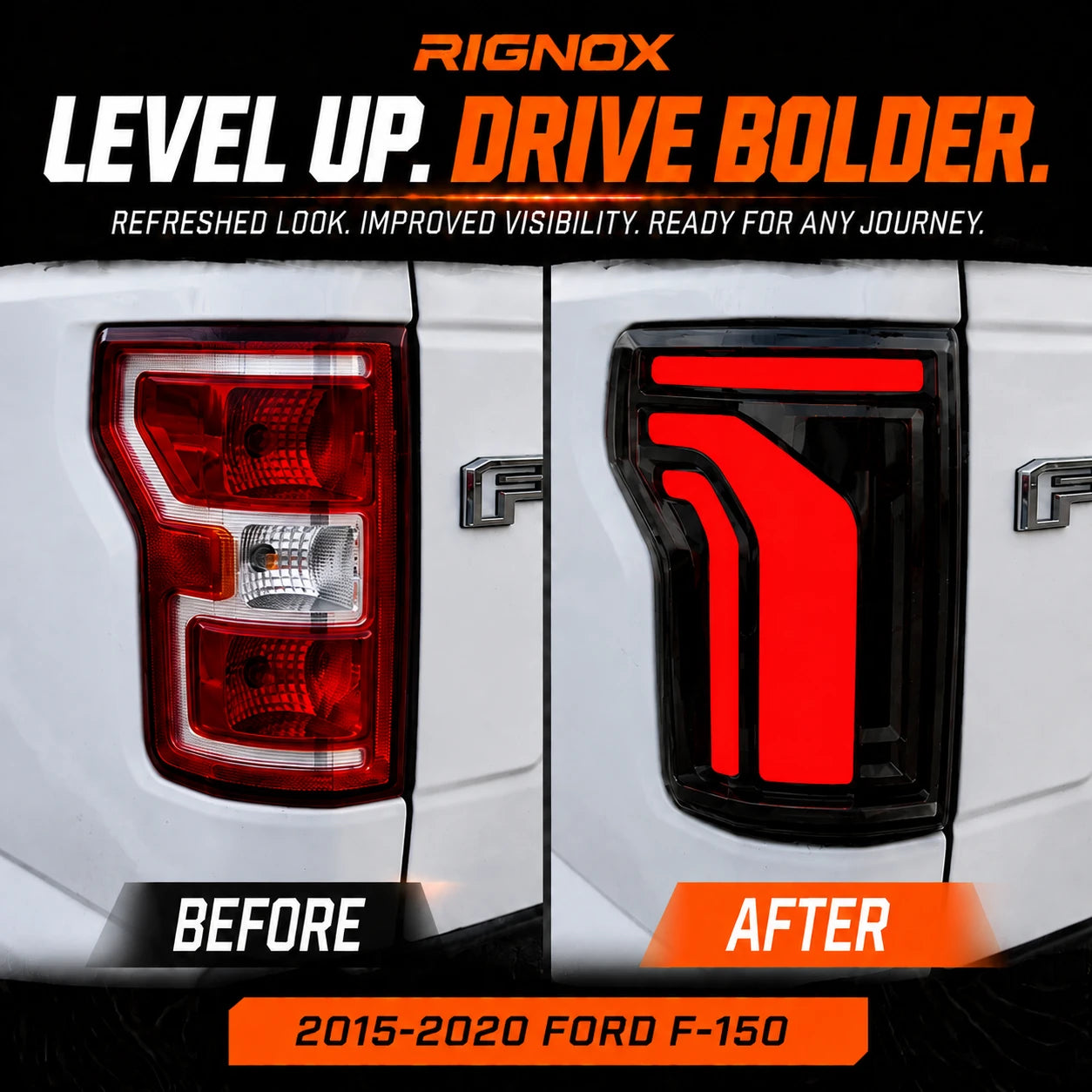 2015-2020 Ford F-150 LED Tail Lights — level-up — T-F150-15