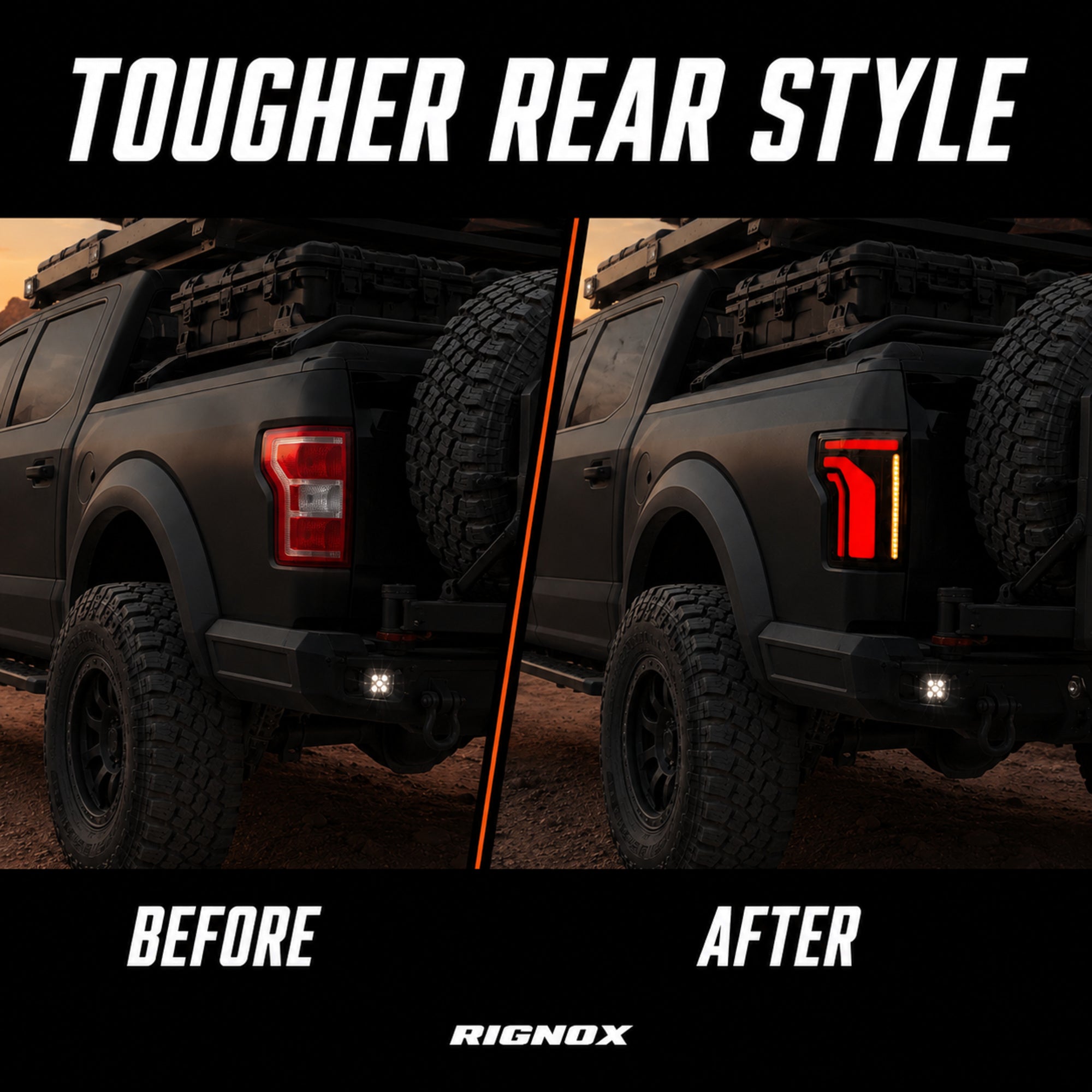 2015-2020 Ford F-150 LED Tail Lights - Smoked White, Sequential Turn Signal