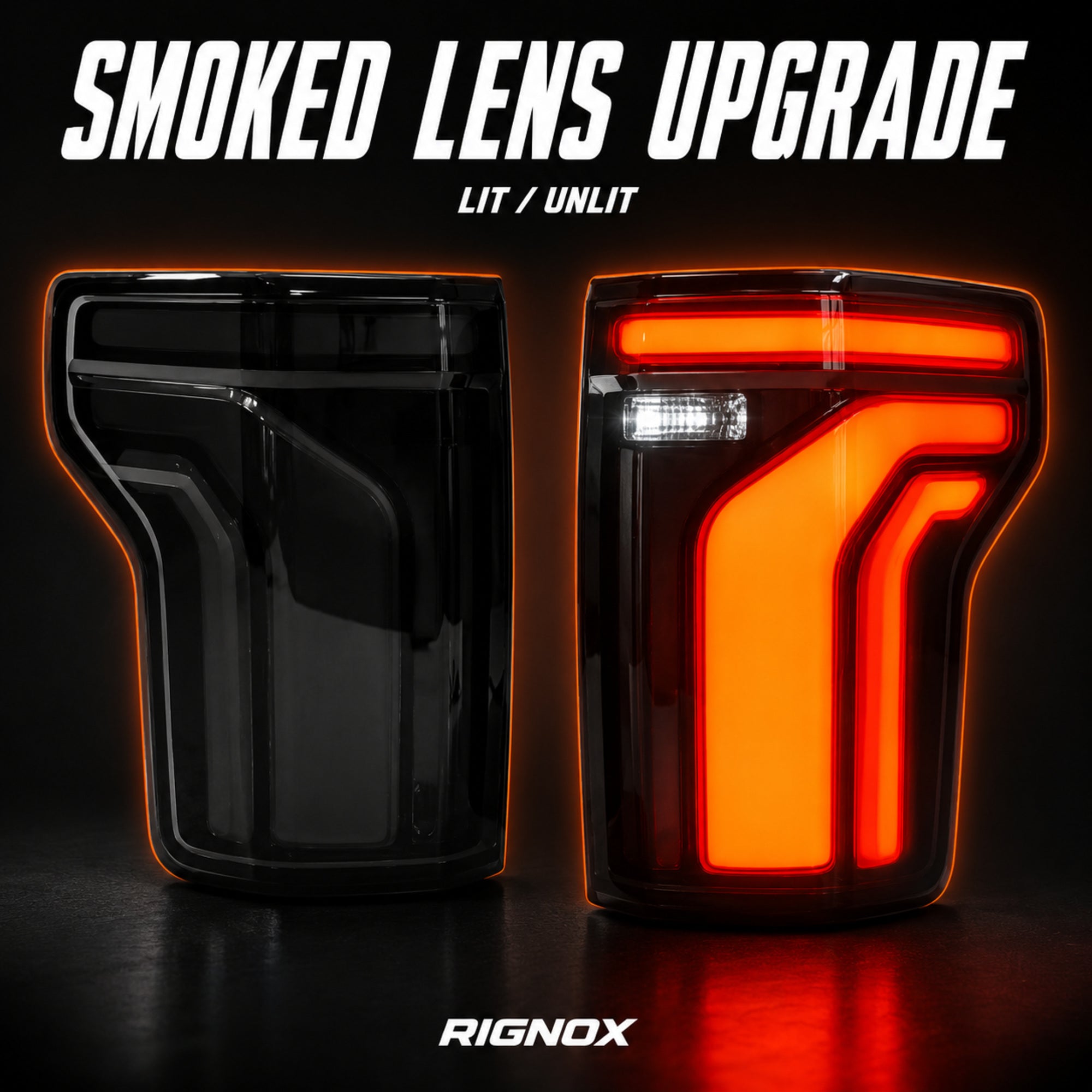 2015-2020 Ford F-150 LED Tail Lights - Smoked White, Sequential Turn Signal-13