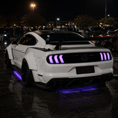 2015-2023 Ford Mustang S550 Sequential LED Tail Lights — euro tri bar sequential LED car meet02 - T-MUS15-CRGB