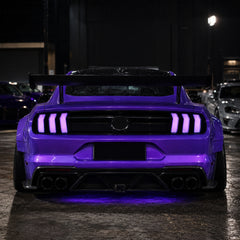 2015-2023 Ford Mustang S550 Sequential LED Tail Lights — euro tri bar sequential LED car meet03 - T-MUS15-SRGB