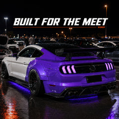 2015-2023 Ford Mustang S550 Sequential LED Tail Lights — euro tri bar sequential LED car meet05 - T-MUS15-CRGB