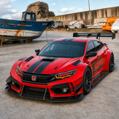 2016-2021 Honda Civic 10th Gen LED Projector Headlights — parking in daylight view — H-CIV10-RGB