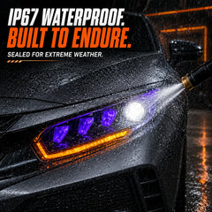 2016-2021 Honda Civic 10th Gen LED Projector Headlights — waterproof — H-CIV10-RP