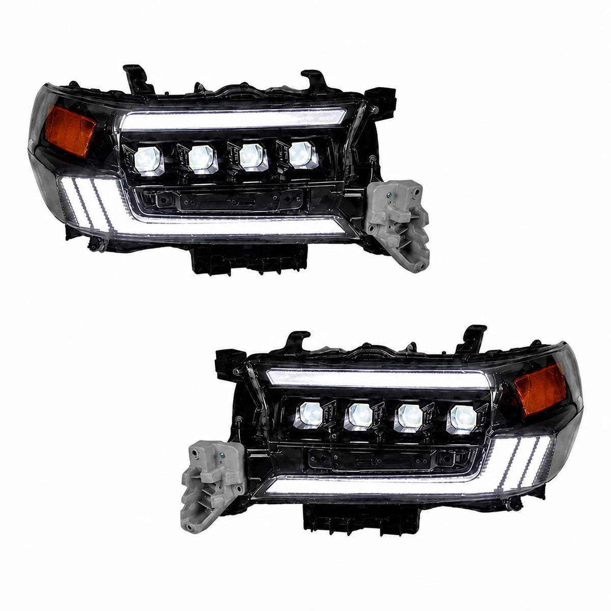 2016-2021 Toyota Land Cruiser 200 LED Quad Projector Headlights Assembly — main product view — H-LC200-16