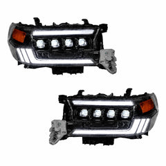 2016-2021 Toyota Land Cruiser 200 LED Quad Projector Headlights Assembly — main product view — H-LC200-16