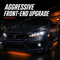2016-2021 Honda Civic 10th Gen LED Projector Headlights — white front end upgrade - H-CIV10-CW