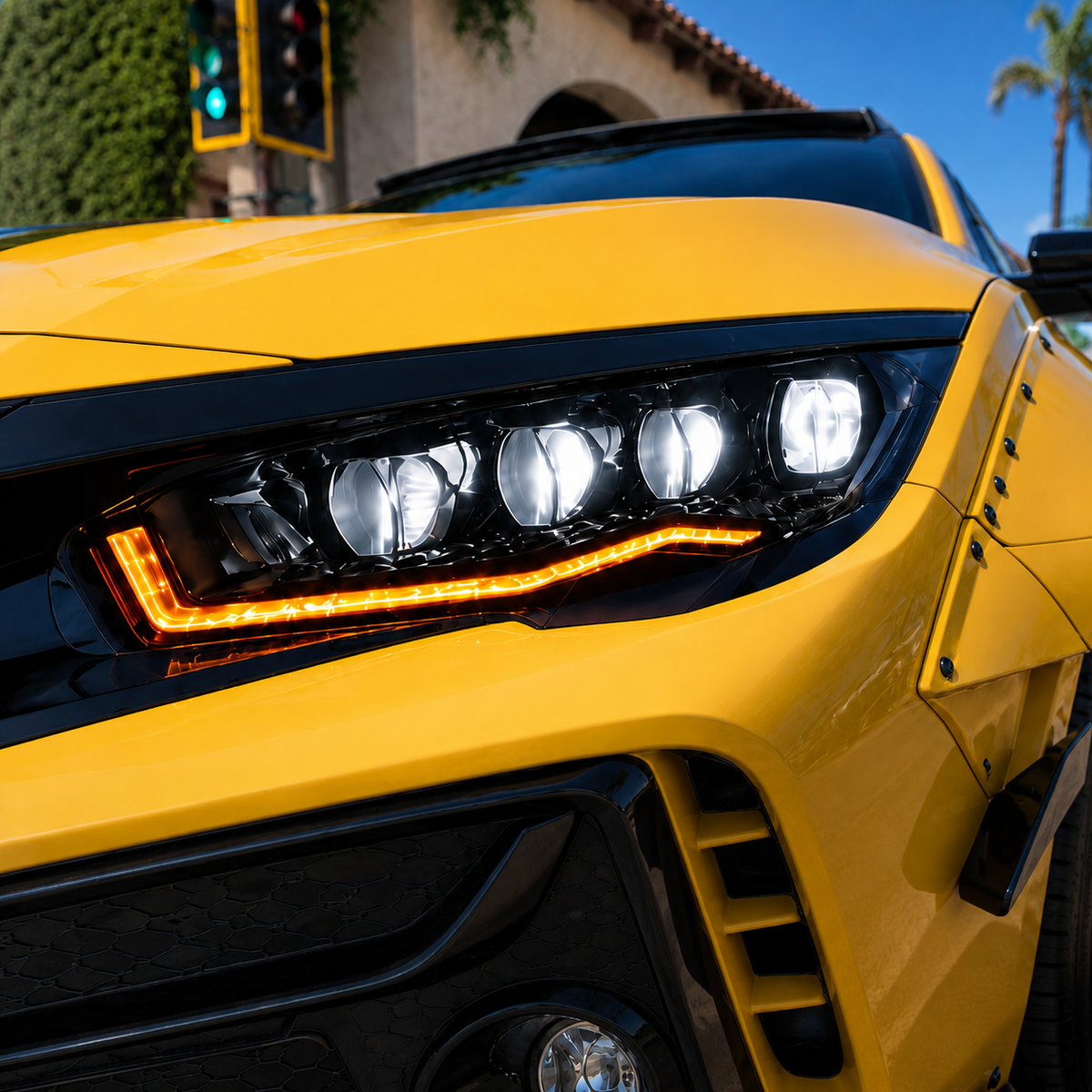 2016-2021 Honda Civic 10th Gen LED Projector Headlights — main — H-CIV10-CW