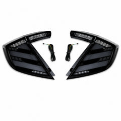 2016-2021 Honda Civic 10th Gen Hatchback LED Tail Lights | Smoke Red / RGB / Digital, Sequential-29