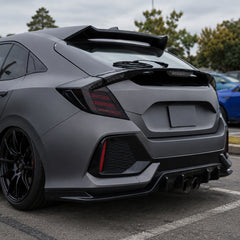 2016-2021 Honda Civic 10th Gen Hatchback LED Tail Lights | Smoke Red / RGB / Digital, Sequential-9