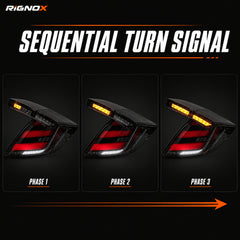 2016-2021 Honda Civic 10th Gen Hatchback LED Tail Lights | Smoke Red / RGB / Digital, Sequential-12