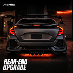 2016-2021 Honda Civic 10th Gen Hatchback LED Tail Lights | Smoke Red / RGB / Digital, Sequential-15
