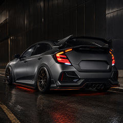 2016-2021 Honda Civic 10th Gen Hatchback LED Tail Lights | Smoke Red / RGB / Digital, Sequential-5