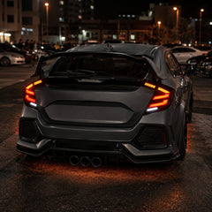 2016-2021 Honda Civic 10th Gen Hatchback LED Tail Lights | Smoke Red / RGB / Digital, Sequential-6