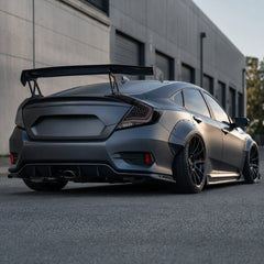 2016-2021 Honda Civic 10th Gen Sedan Sequential LED Tail Lights — ledrgb daytime unlit exterior - T-CIV10-SS-SR