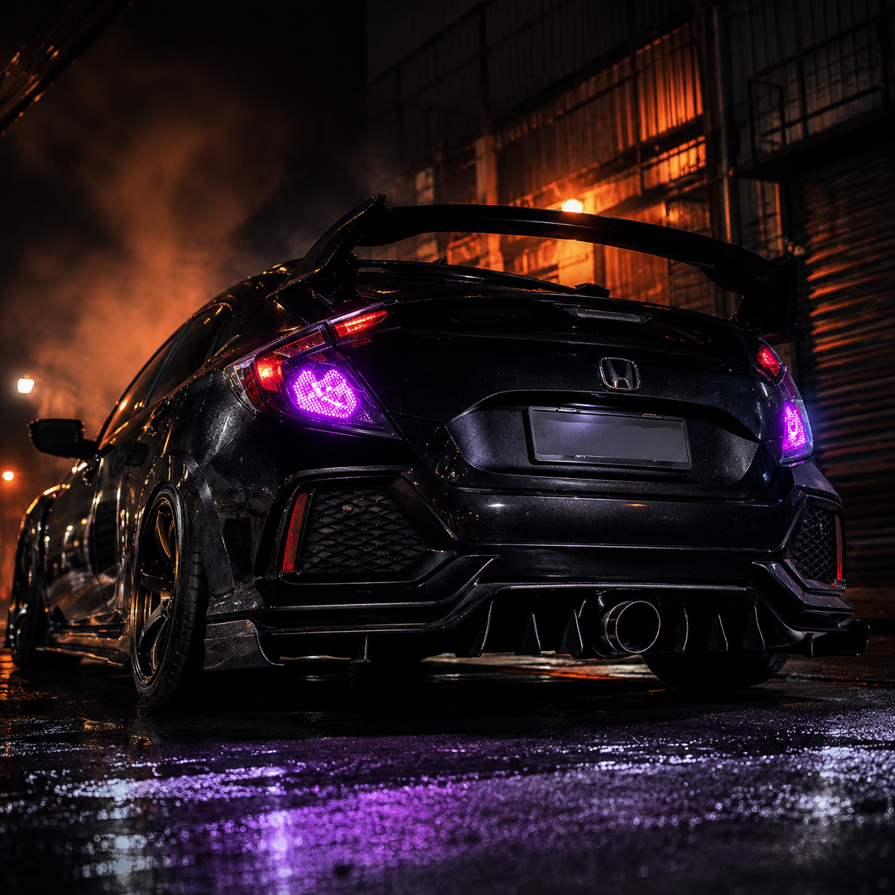 2016-2021 Honda Civic 10th Gen Hatchback LED Tail Lights | Smoke Red / RGB / Digital, Sequential-33
