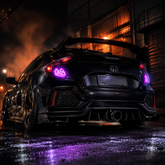2016-2021 Honda Civic 10th Gen Hatchback LED Tail Lights | Smoke Red / RGB / Digital, Sequential-33