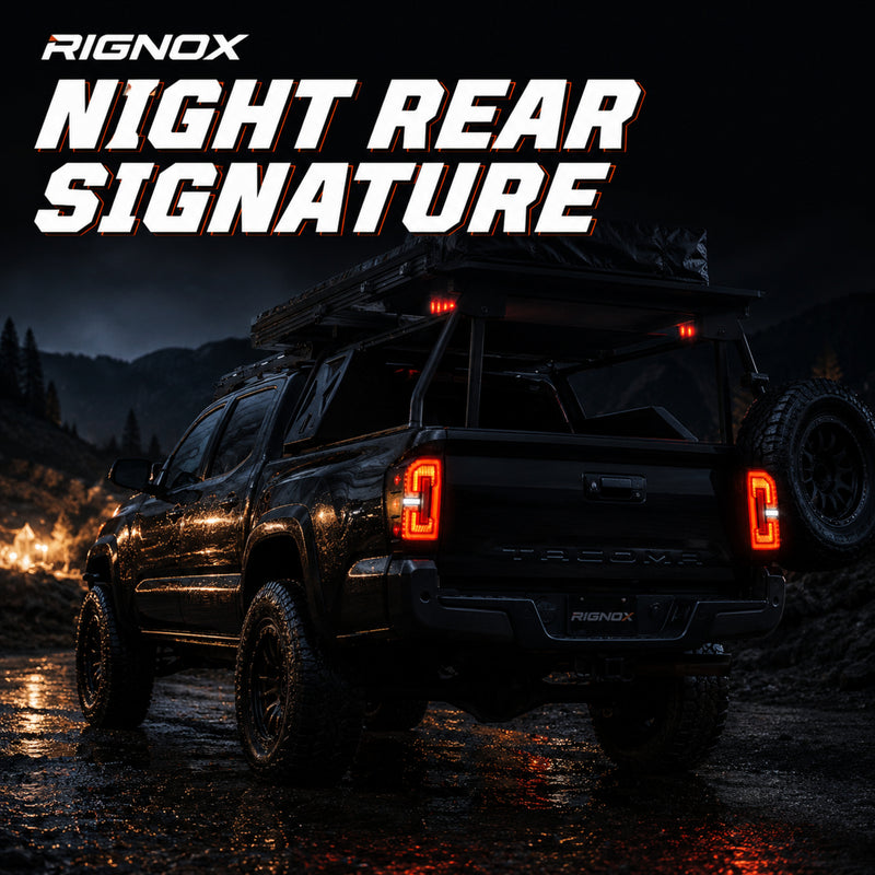 2016-2023 Toyota Tacoma 3rd Gen LED Tail Lights | Smoke Red, Sequential Turn Signal-10