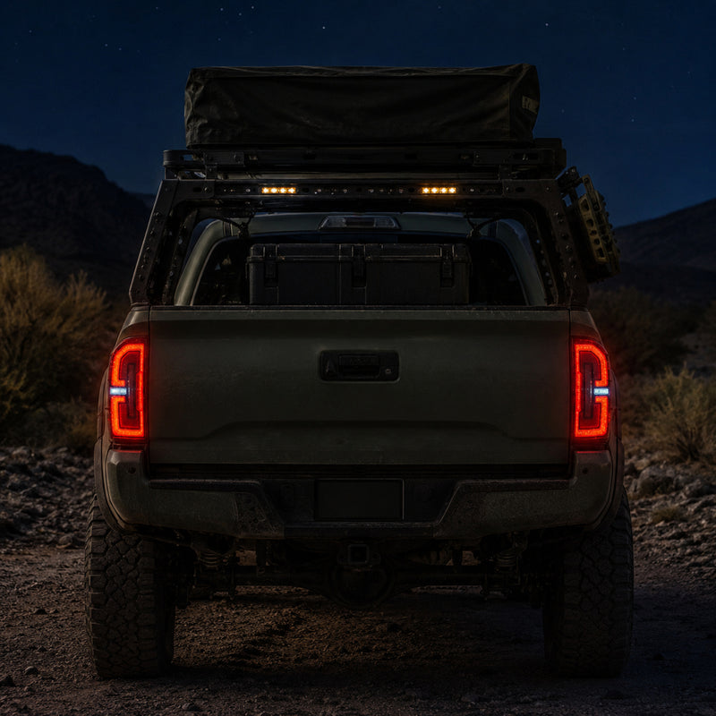 2016-2023 Toyota Tacoma 3rd Gen LED Tail Lights | Smoke Red, Sequential Turn Signal-6