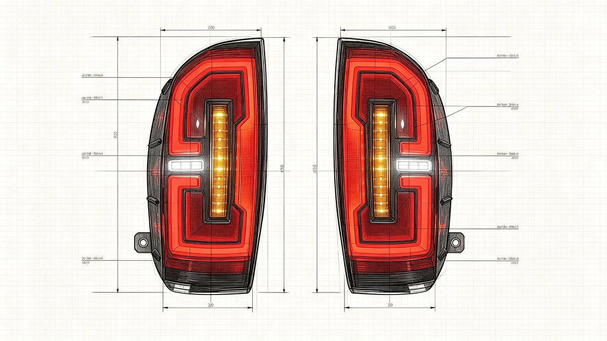 2016-2023 Toyota Tacoma 3rd Gen Sequential LED Tail Lights Assembly