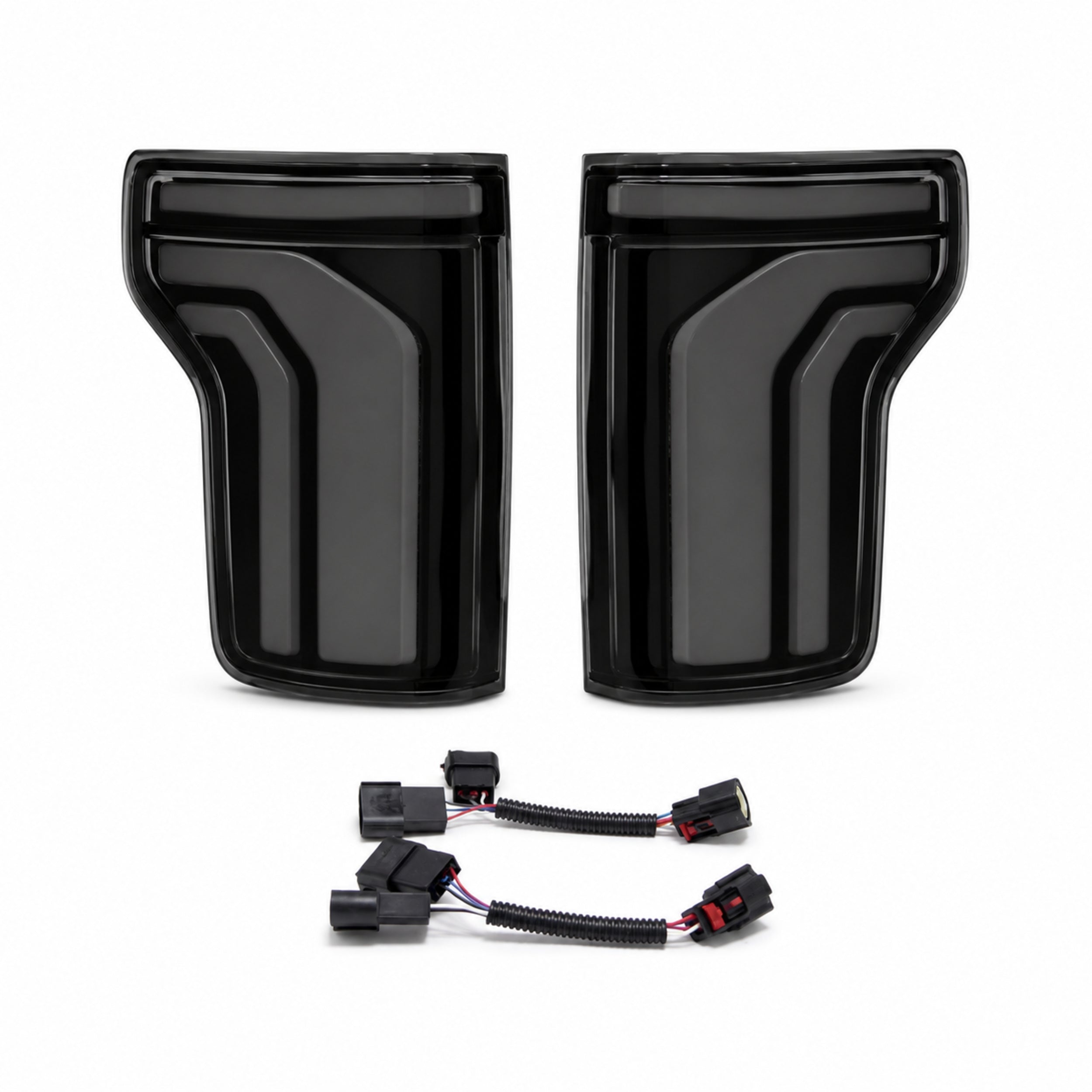 2015-2020 Ford F-150 LED Tail Lights - Smoked White, Sequential Turn Signal-16