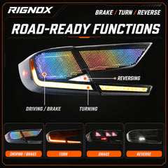 2018-2022 Honda Accord 10th Gen Sequential LED Tail Lights — RGB brake turn reverse - T-ACC10-SDG