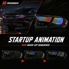 2018-2022 Honda Accord 10th Gen Sequential LED Tail Lights — RGB startup animation - T-ACC10-SDG