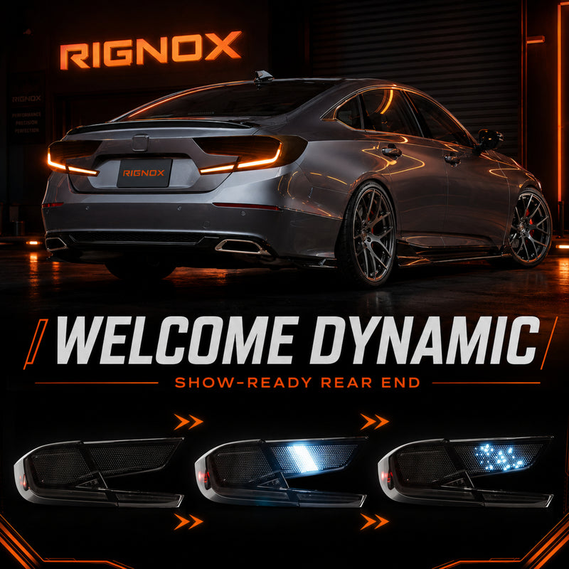 2018-2022 Honda Accord 10th Gen Sequential LED Tail Lights — RGB welcome dynamic - T-ACC10-SDG