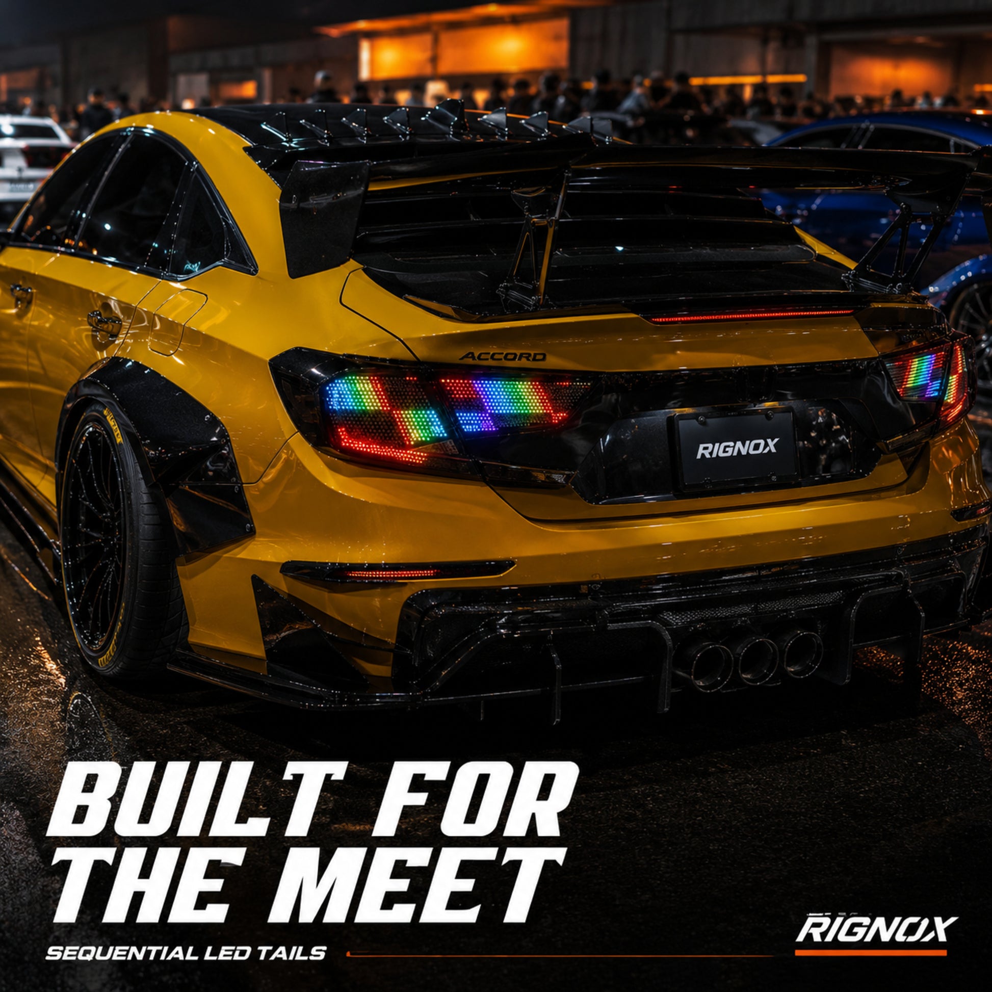 2018-2022 Honda Accord 10th Gen Sequential LED Tail Lights — car meet scene 1 — T-ACC10-SDG
